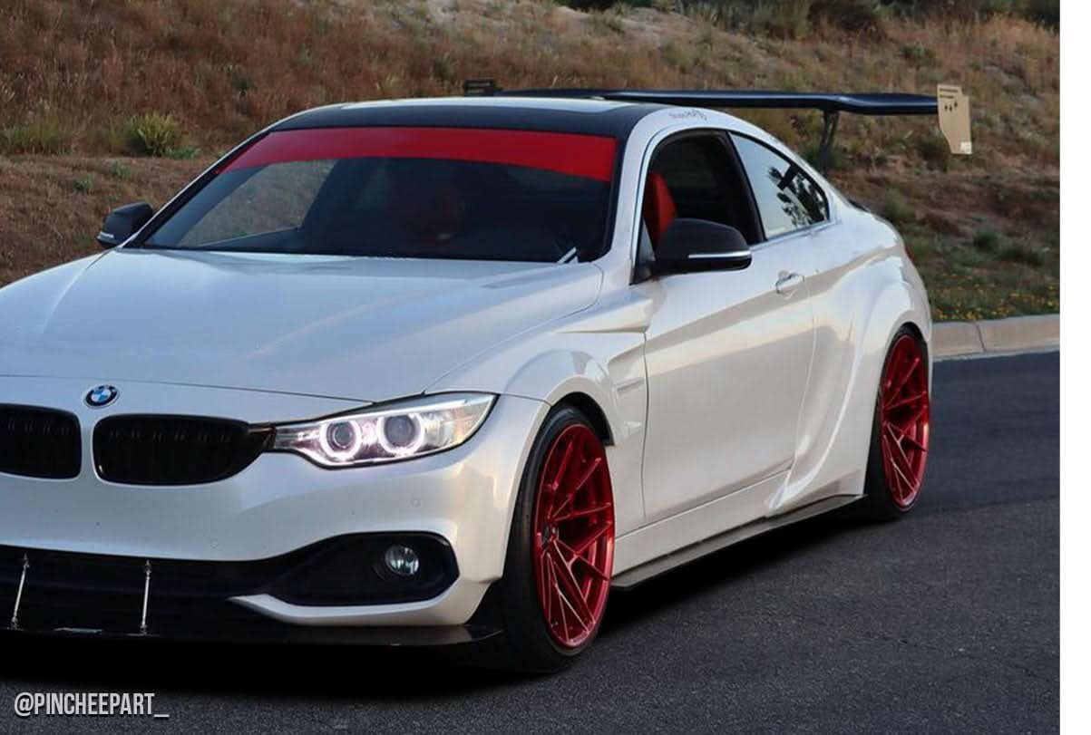 2014-2020 BMW 4 Series AF-1 Style Wide Body Side Splitters - FRP