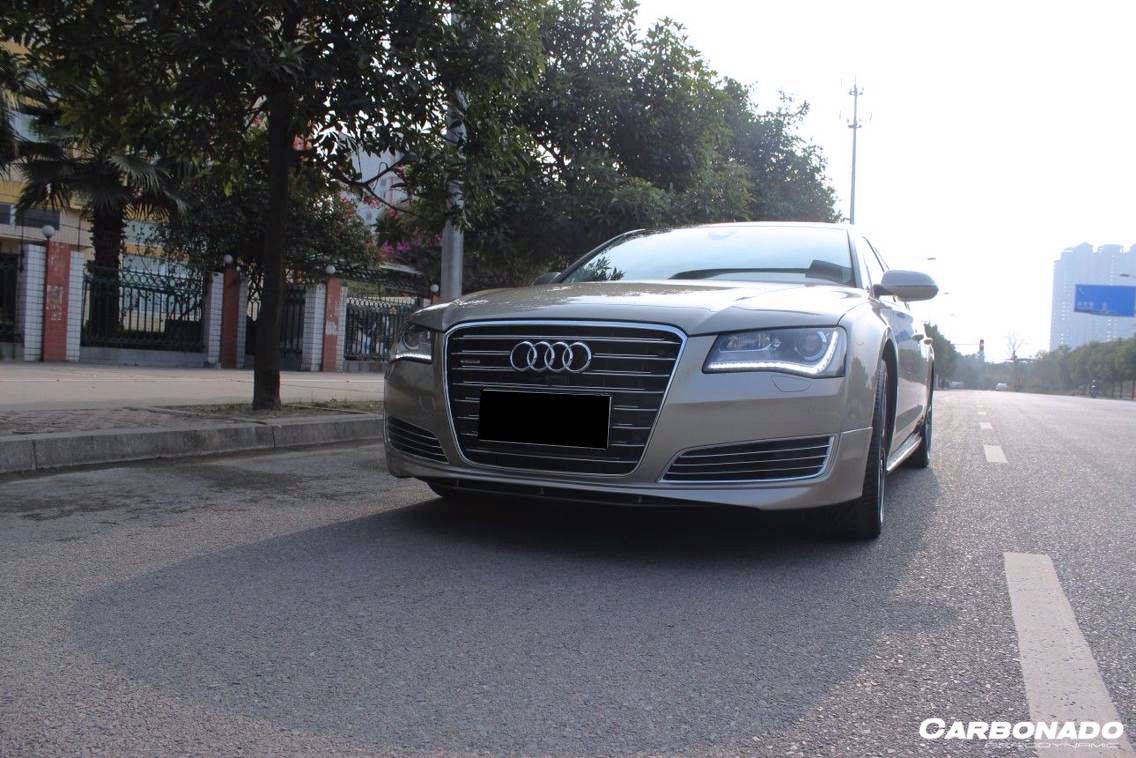 2010-2013 Audi A8 D4 Ab Style Carbon Fiber Front Lip