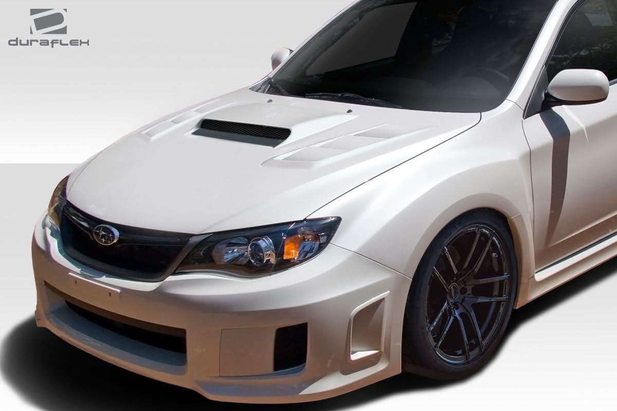 2008-2014 Subaru WRX STI C-1 Style Hood - 1 Piece - FRP