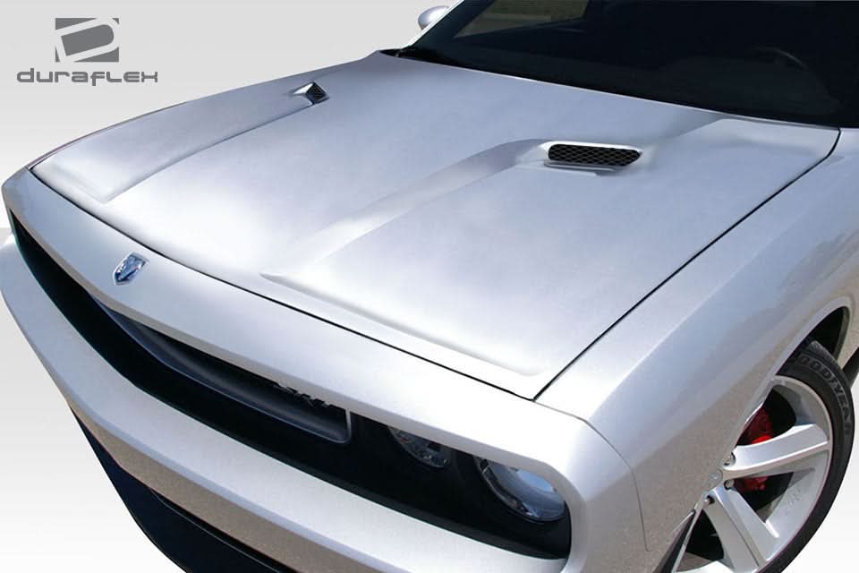 2008-2023 Dodge Challenger SRT Look Hood - 1 Piece - FRP