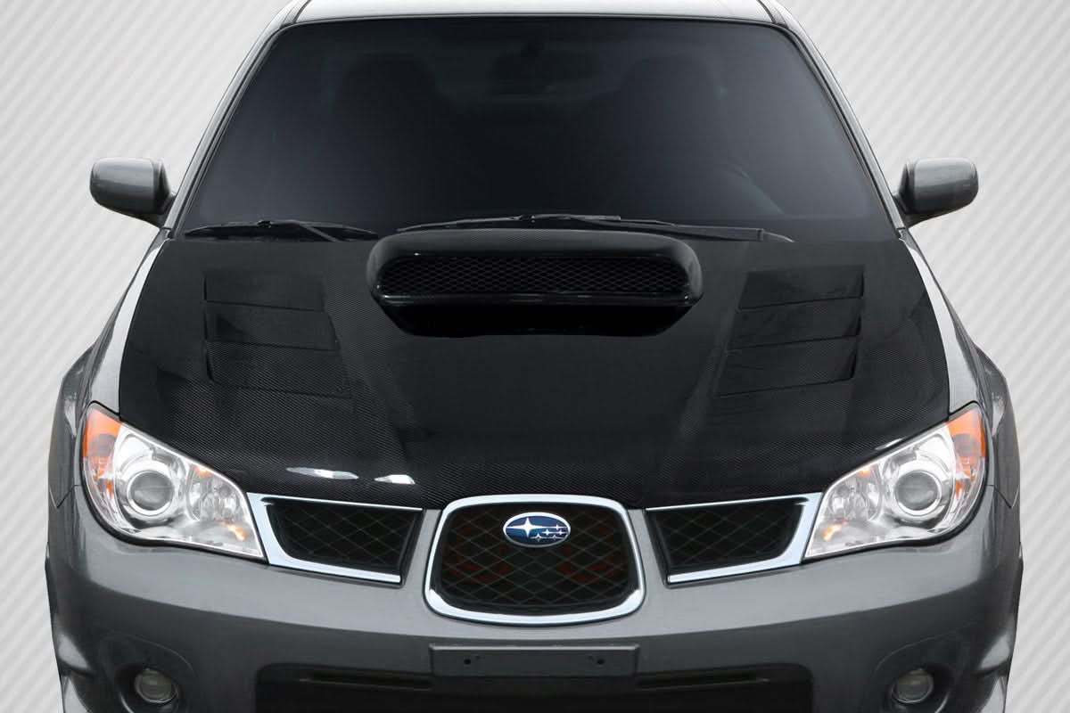 2006-2007 Subaru Impreza WRX STI GT Concept Style Hood - Carbon Fiber