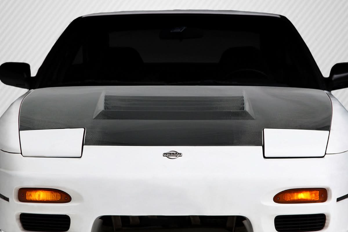 1989-1994 Nissan 240SX D-1 Style Hood - Carbon Fiber