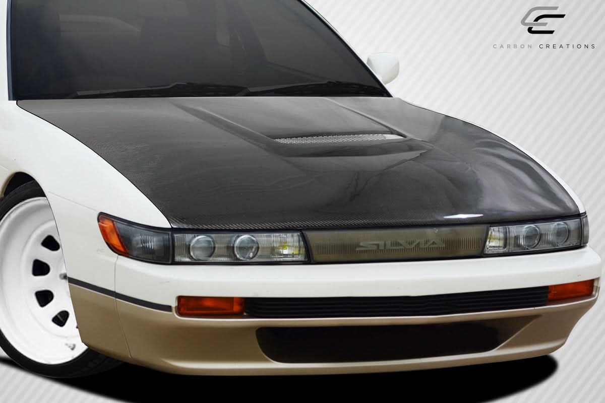 1989-1994 Nissan Silvia S13 M-1 Sport Style Hood - Carbon Fiber