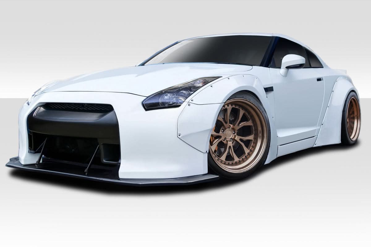 2009-2016 Nissan GT-R R35 LBW Style Body Kit 14 Piece - FRP
