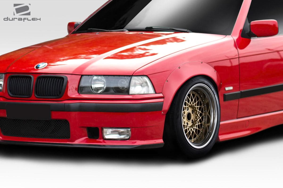 1992-1998 BMW 3 Series E36 RBS Style Front Fender Flares - FRP