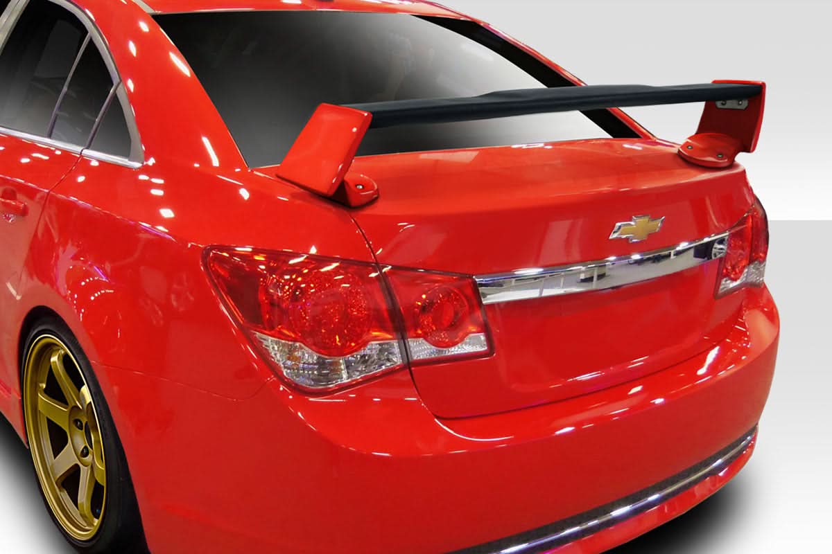 2011-2015 Chevrolet Cruze QTM Style Wing Spoiler - 3 Piece - FRP