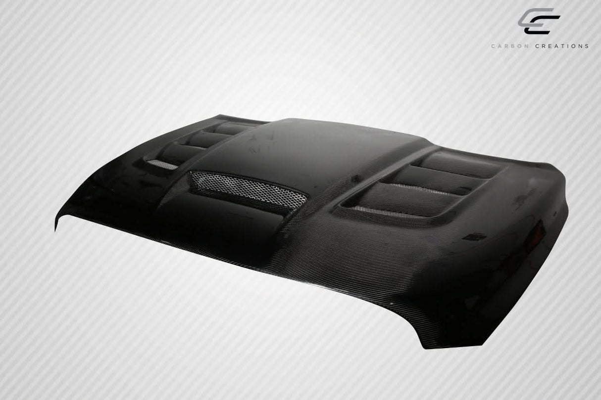 2009-2018 Dodge Ram 1500 Viper Look Hood - Carbon Fiber