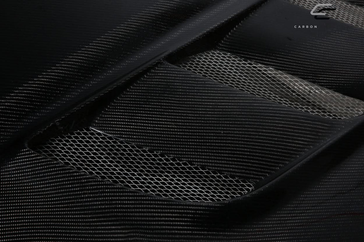 2009-2018 Dodge Ram 1500 Viper Look Hood - Carbon Fiber