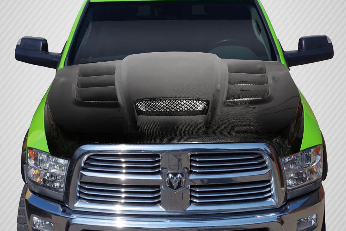 2010-2018 Dodge Ram 2500 Viper Look Hood - Carbon Fiber