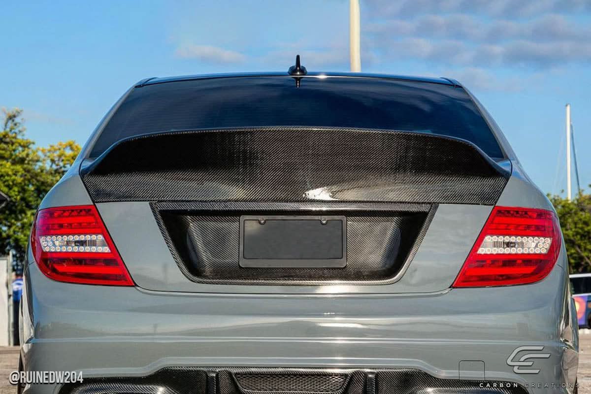 2008-2014 Mercedes C Class W204 RBS Style Wing - Carbon Fiber