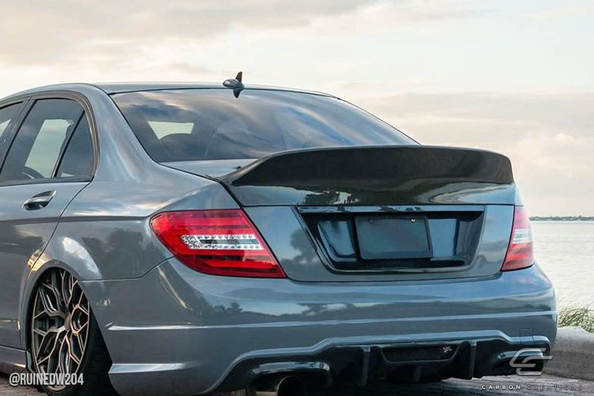 2008-2014 Mercedes C Class W204 RBS Style Wing - Carbon Fiber