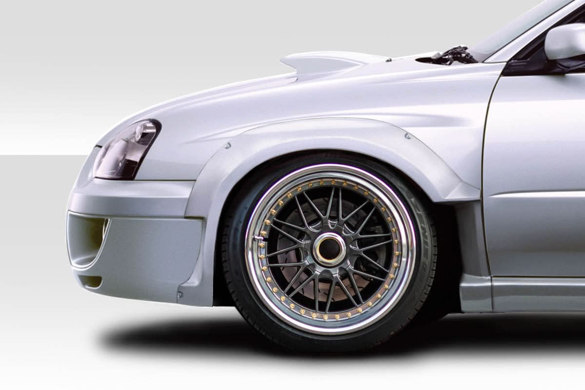 2004-2005 Subaru Impreza WRX ABH Style Front Fender Flares - FRP