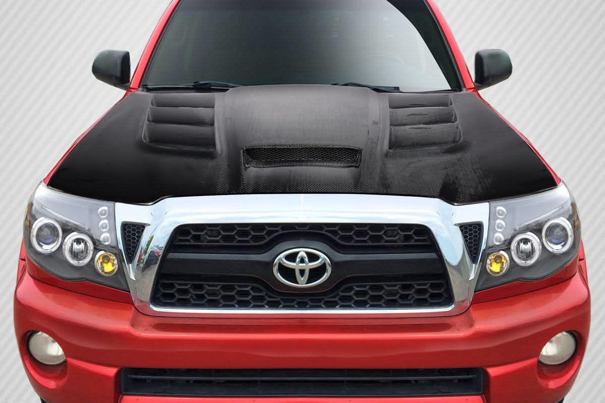 2005-2011 Toyota Tacoma Viper Look Hood - Carbon Fiber