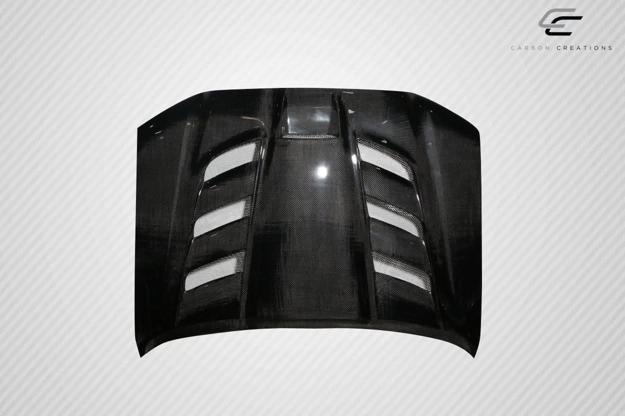 2012-2015 Toyota Tacoma Viper Look Hood - 1 Piece - Carbon Fiber