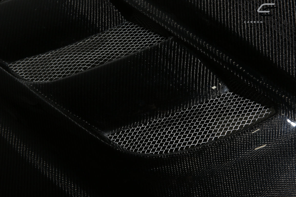 2012-2015 Toyota Tacoma Carbon Creations Viper Look Hood - 1 Piece