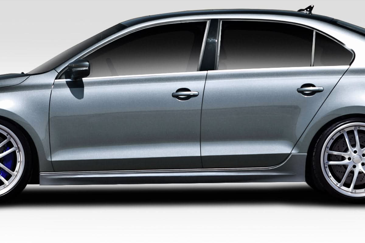 2011-2014 Volkswagen Jetta Votex Look Side Skirts - 2 Piece - FRP