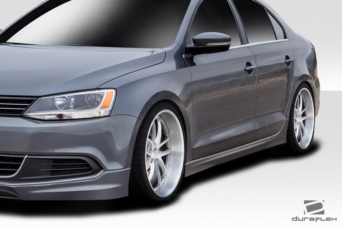 2011-2014 Volkswagen Jetta Votex Look Side Skirts - 2 Piece - FRP