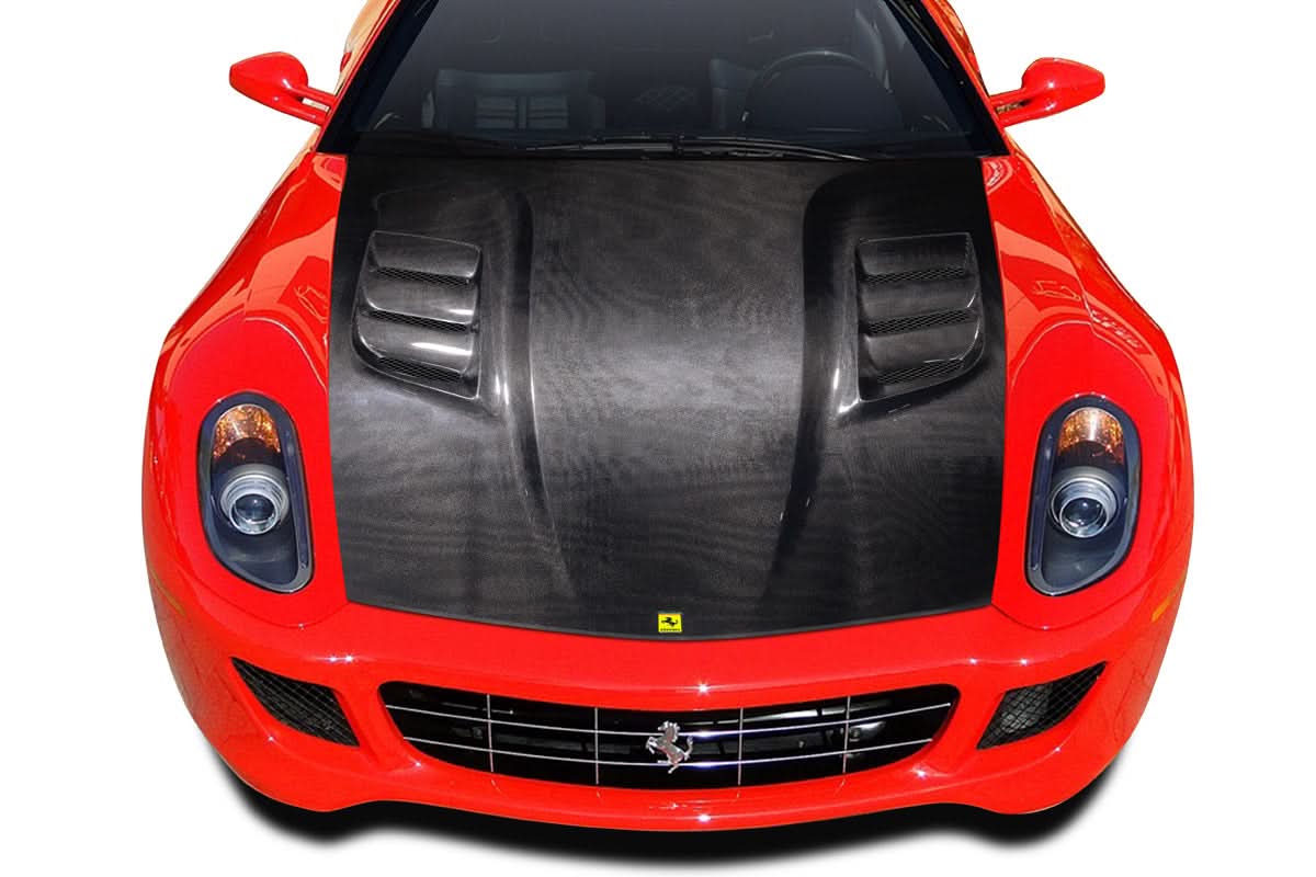2006-2012 Ferrari 599 AF-1 Style Race Hood - Carbon Fiber