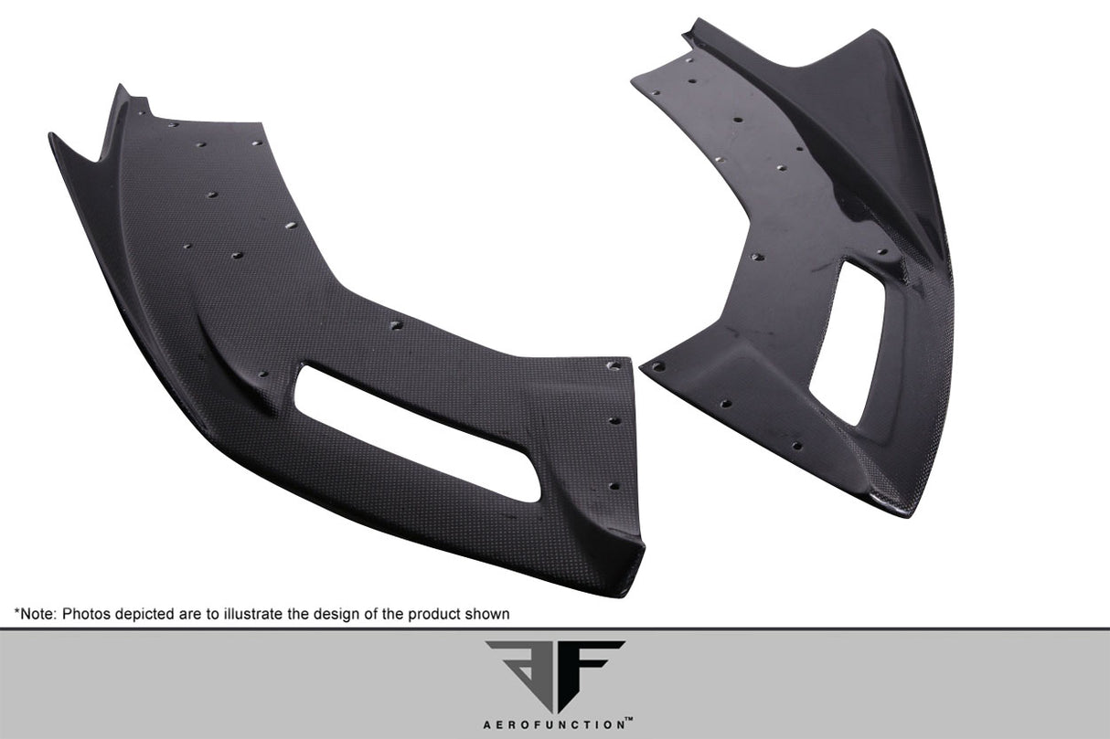 2011-2017 Lamborghini Aventador LP 700 Carbon AF-1 Front Aero Splitters ( CFP ) - 2 Piece