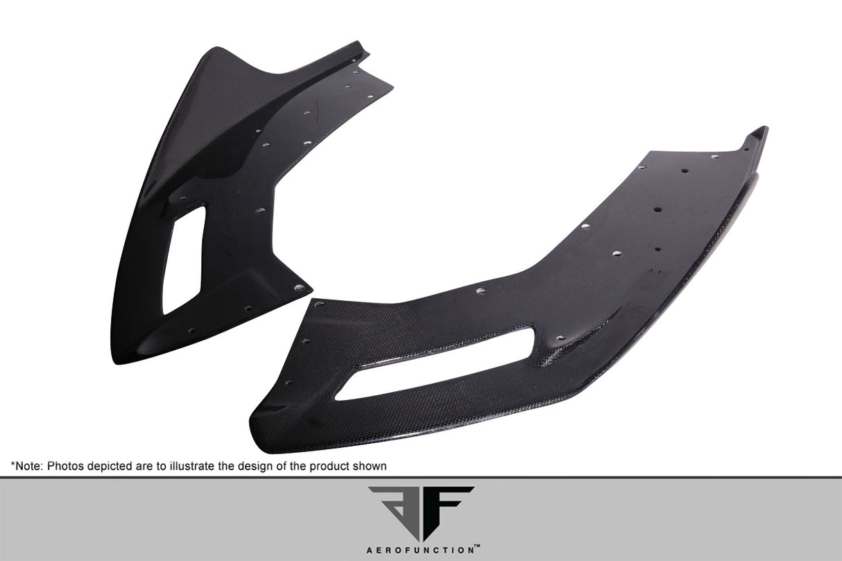 2011-2017 Lamborghini Aventador LP 700 Carbon AF-1 Front Aero Splitters ( CFP ) - 2 Piece