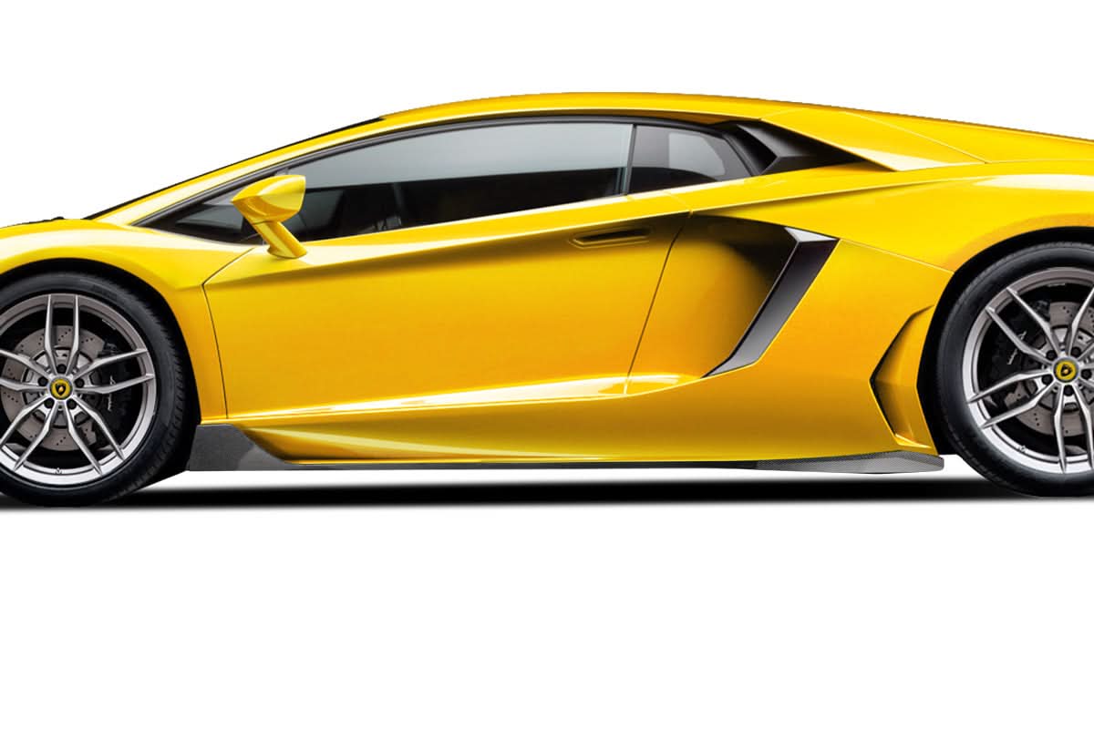 2011-2017 Lamborghini Aventador AF-1 Style Side Skirts - Carbon Fiber