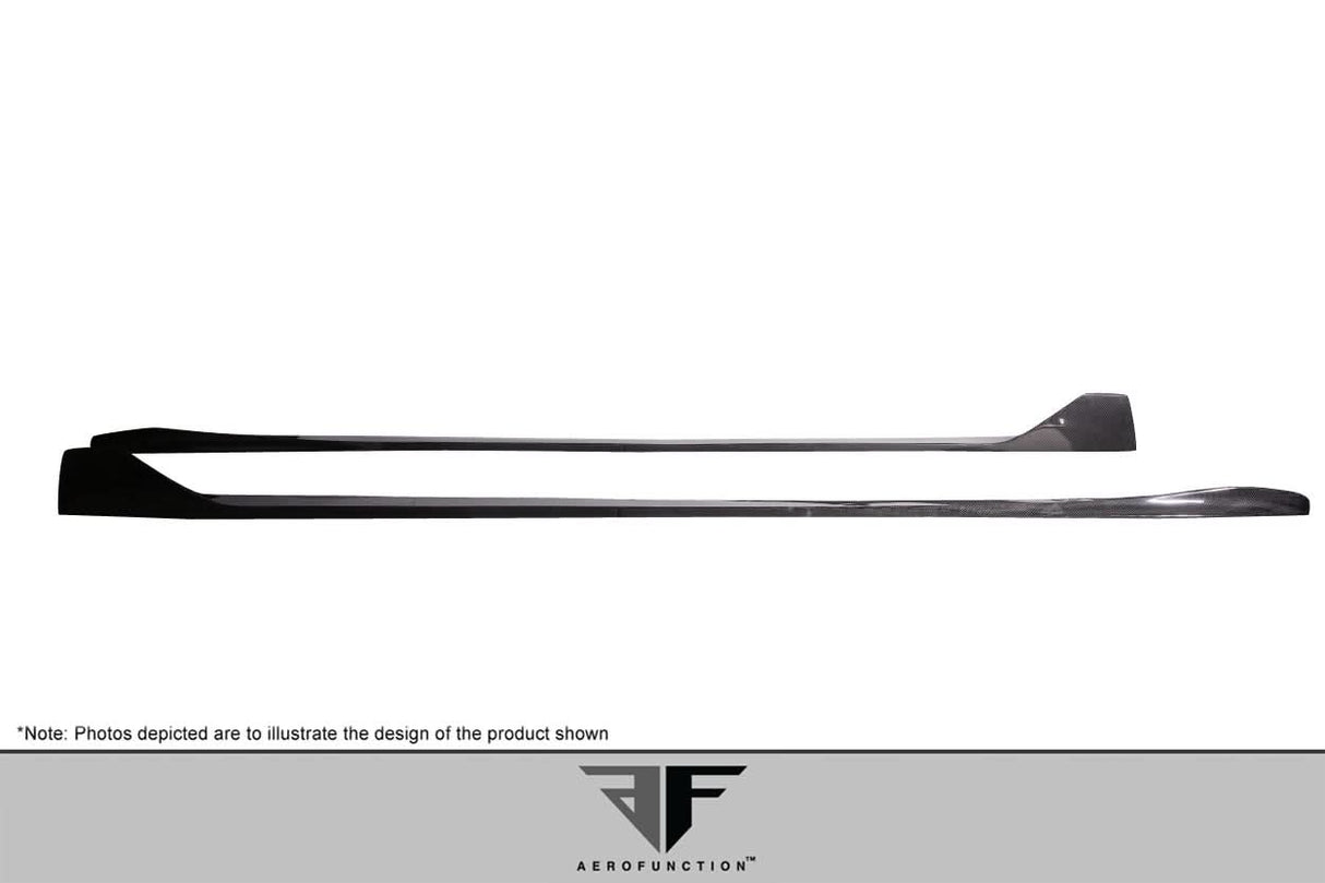 2011-2017 Lamborghini Aventador AF-1 Style Side Skirts - Carbon Fiber