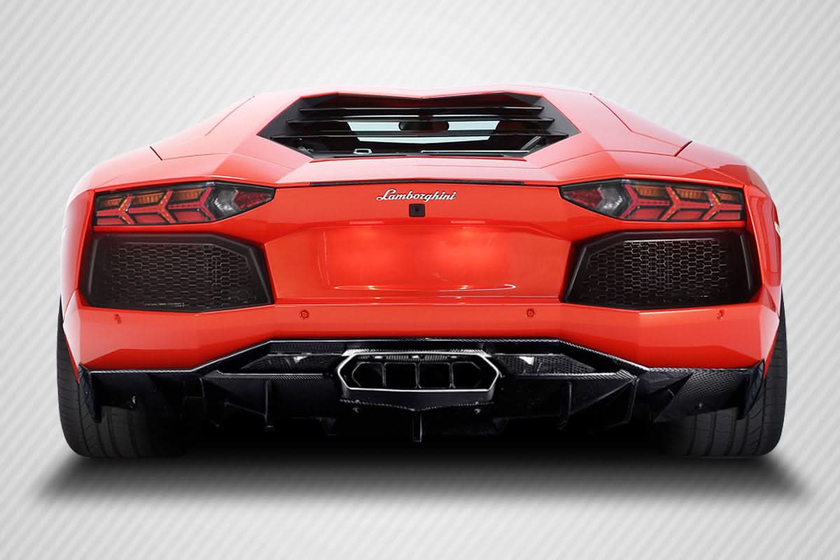 2011-2017 Lamborghini Aventador AF-1 Style Rear Diffuser - Carbon