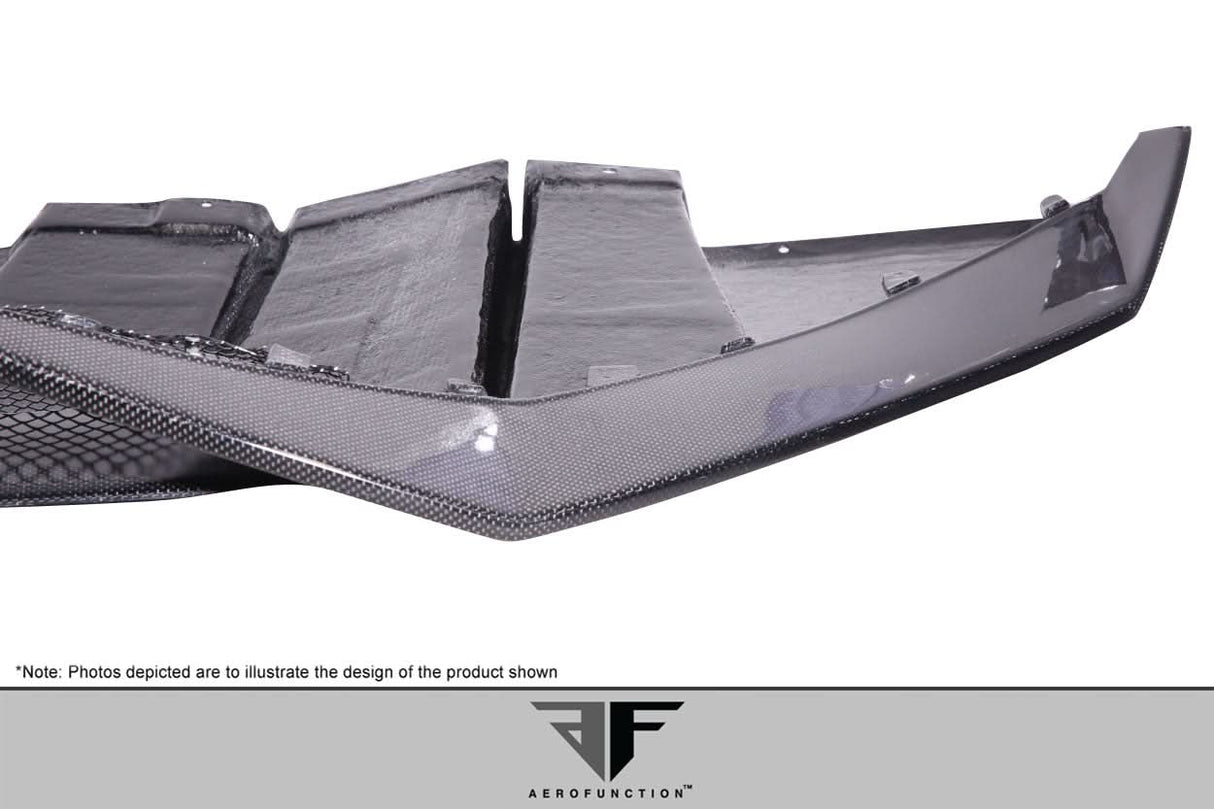 2011-2017 Lamborghini Aventador AF-1 Style Rear Diffuser - Carbon