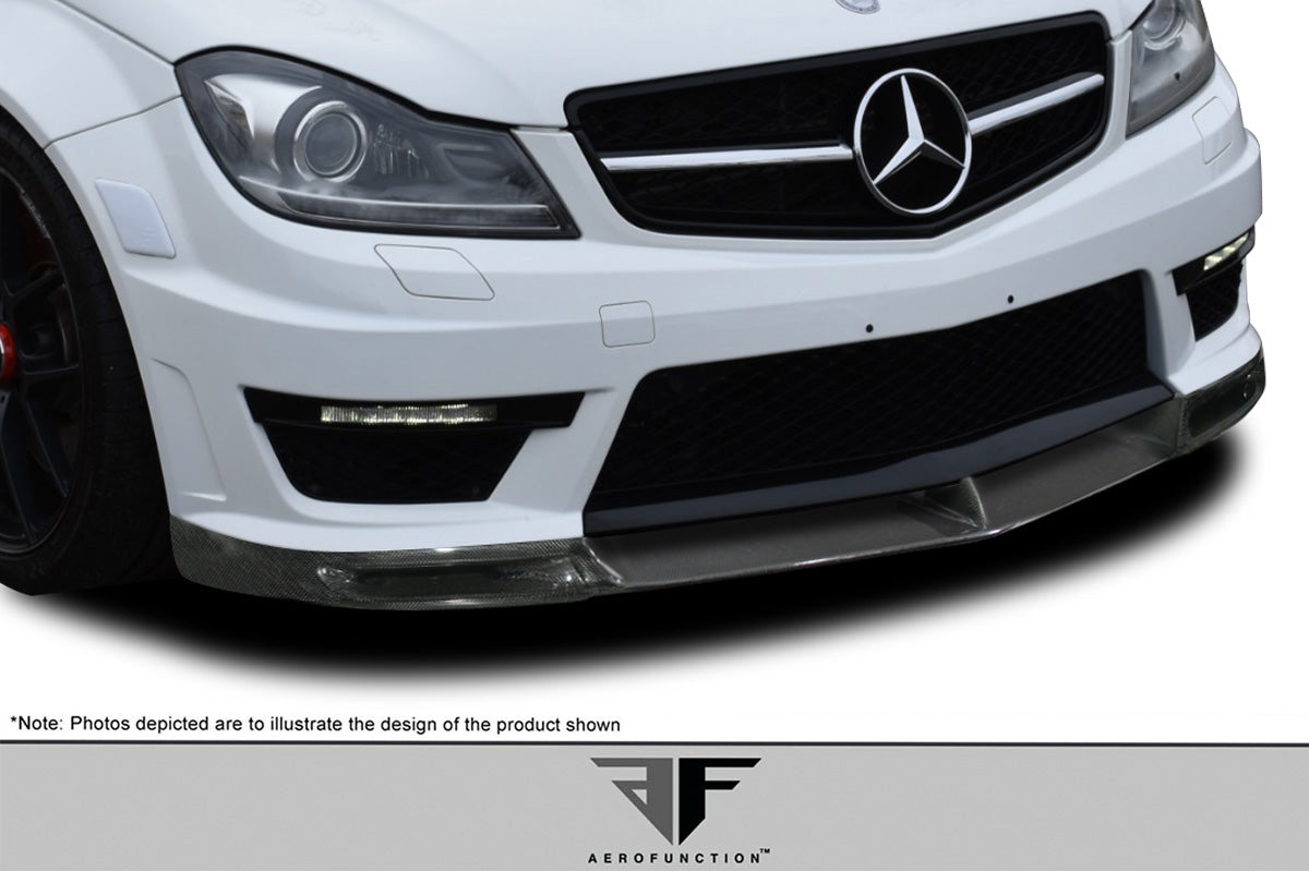 2012-2014 Mercedes C63 W204 AF-1 Style Front Spoiler - Carbon Fiber