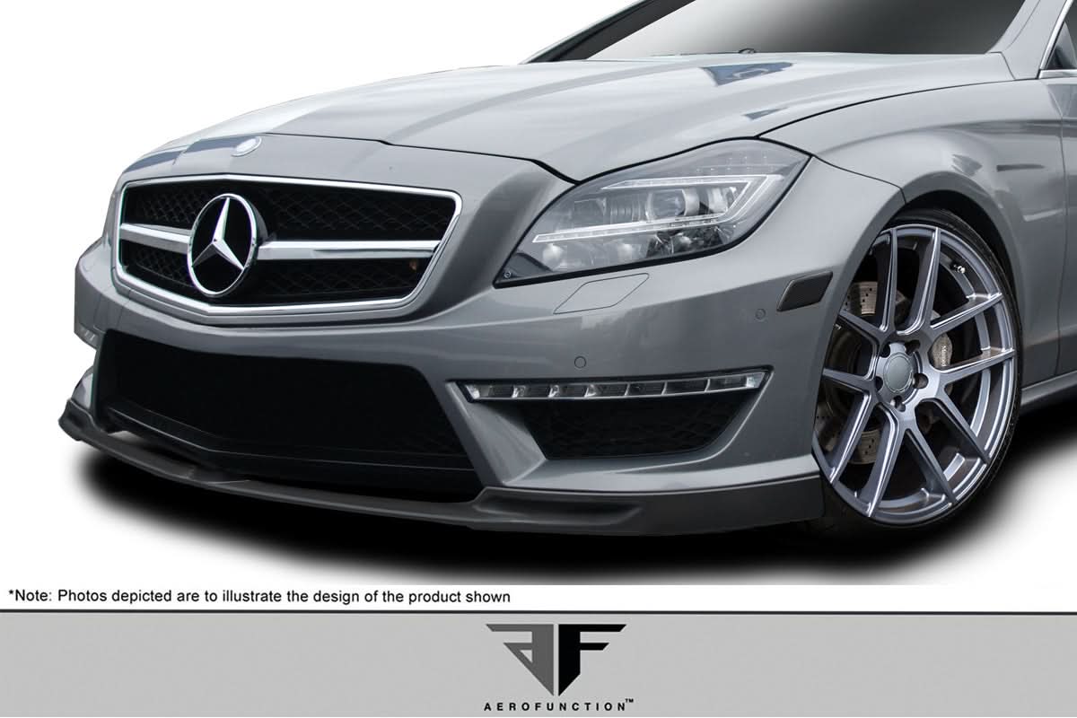 2012-2018 Mercedes W218 CLS63 AF-1 Style Front Spoiler - FRP