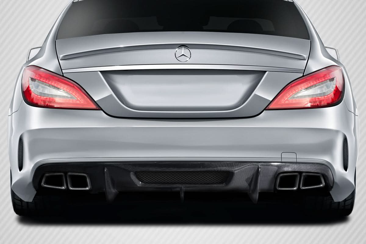 2012-2018 Mercedes W218 CLS63 AF-1 Style Rear Diffuser - Carbon Fiber