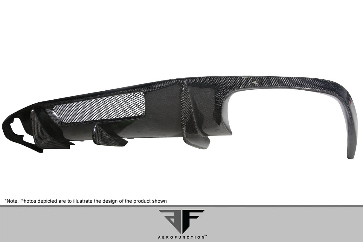 2012-2018 Mercedes W218 CLS63 Carbon AF-1 Rear Diffuser ( CFP ) - 1 Piece
