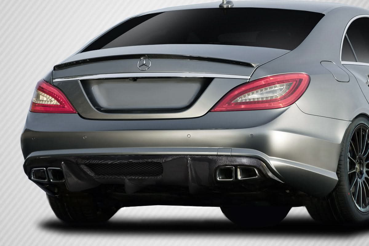 2012-2018 Mercedes W218 CLS63 AF-1 Style Rear Diffuser - Carbon Fiber