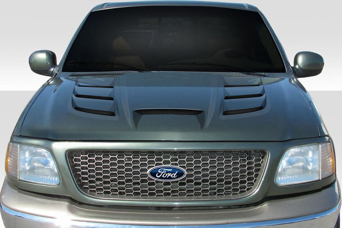 1997-2003 Ford F-150 Viper Look Hood - 1 Piece - FRP