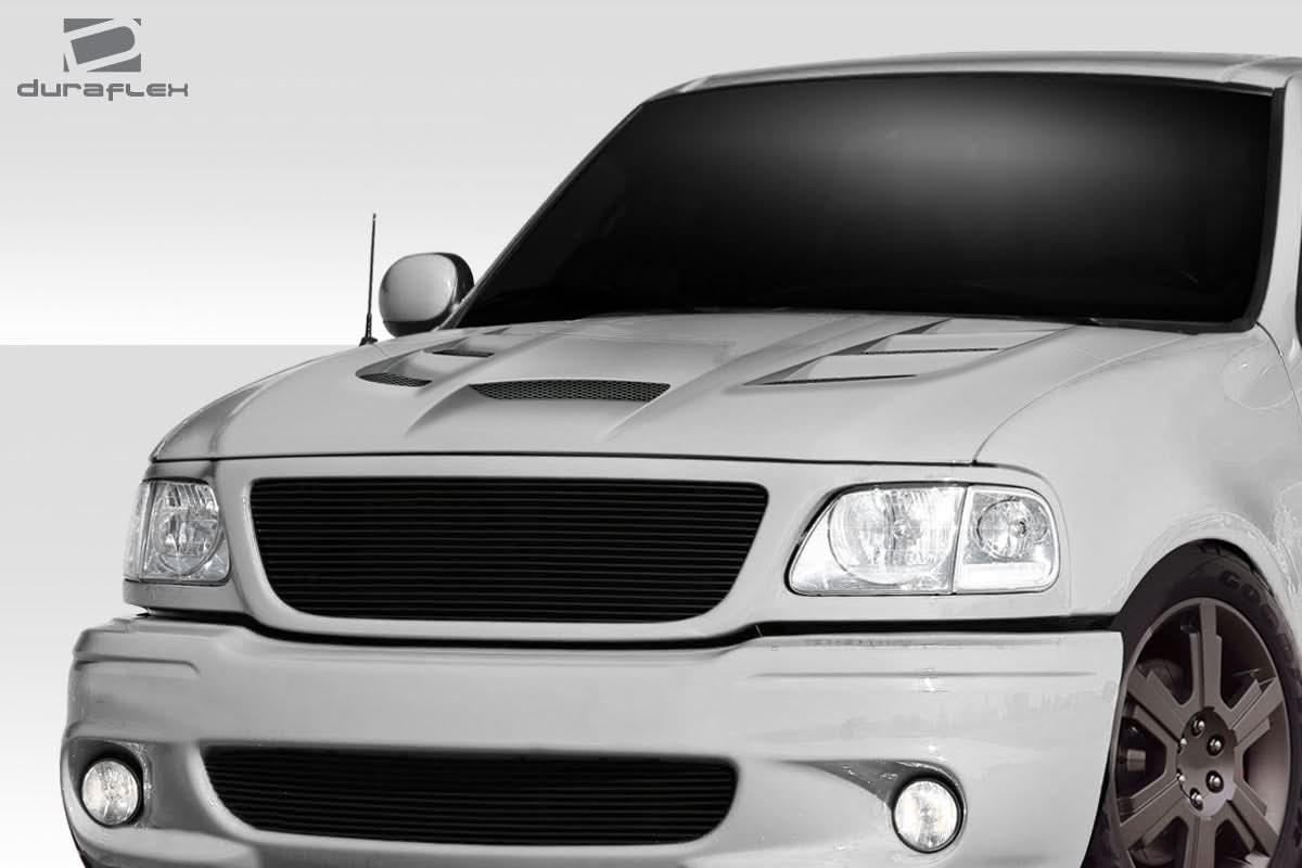 1997-2003 Ford F-150 Viper Look Hood - 1 Piece - FRP