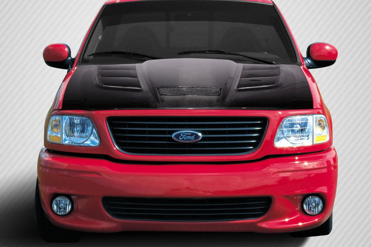 1997-2003 Ford F-150 / 1997-2002 Expedition Viper Look Hood - Carbon Fiber