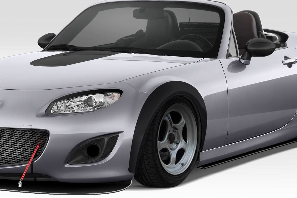 2006-2015 Mazda Miata Super20 Look Front Fender Flares - 4 Piece - FRP