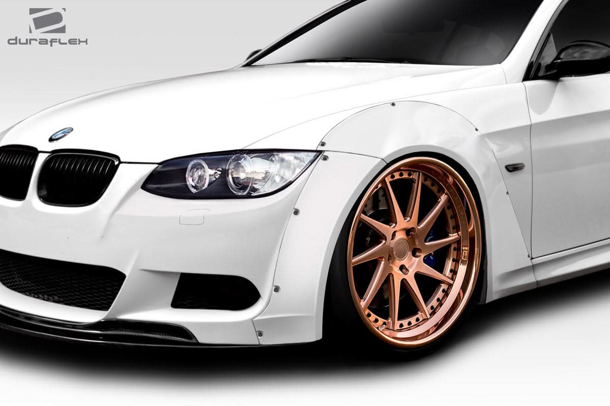 2007-2013 BMW 3 Series Circuit Style Wide Body Front Fender Flares - FRP
