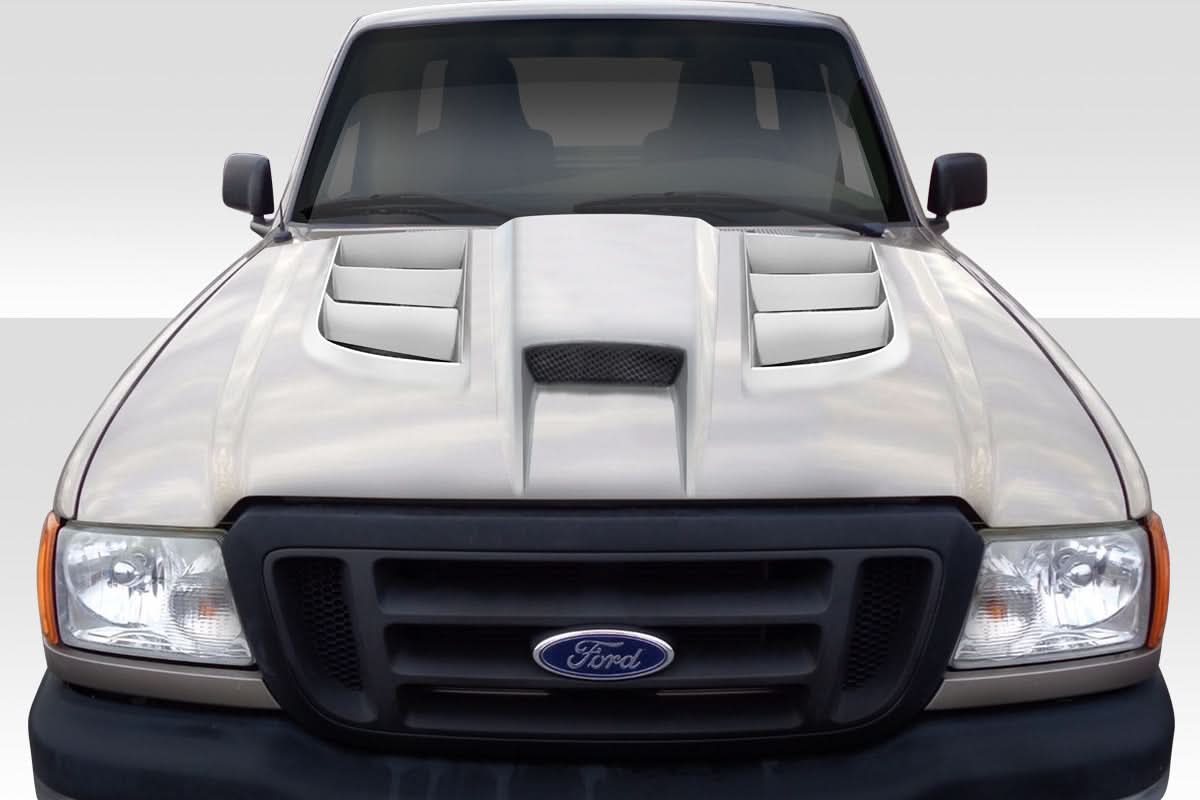 2004-2011 Ford Ranger Viper Look Hood - 1 Piece - FRP