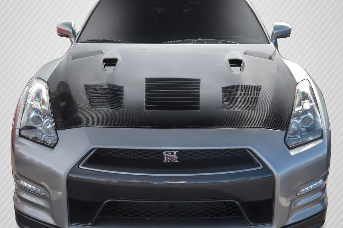 2009-2016 Nissan GT-R R35 GT2 Style Hood - Carbon Fiber