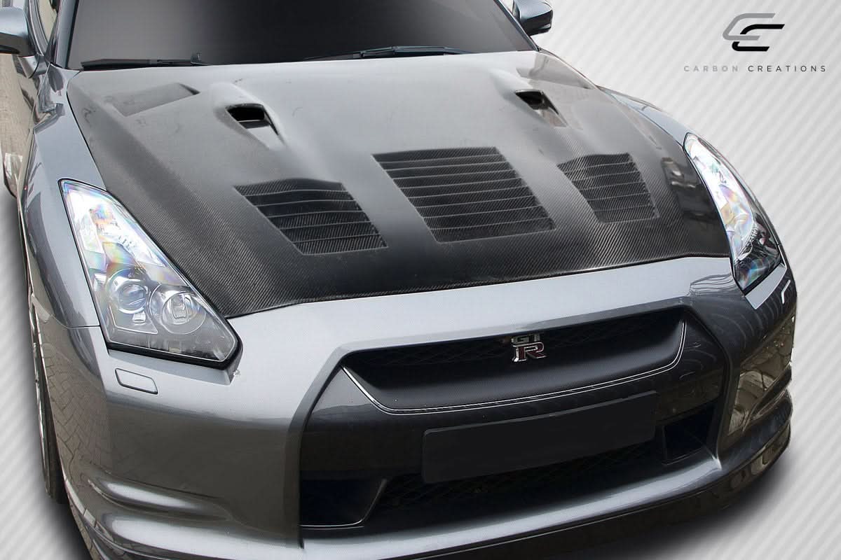 2009-2016 Nissan GT-R R35 GT2 Style Hood - Carbon Fiber