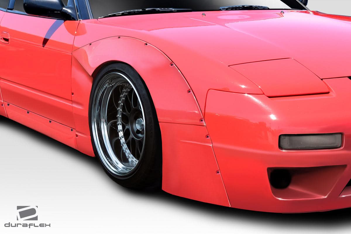 1989-1994 Nissan 240SX RBS V3 Style Front Fender Flares - FRP