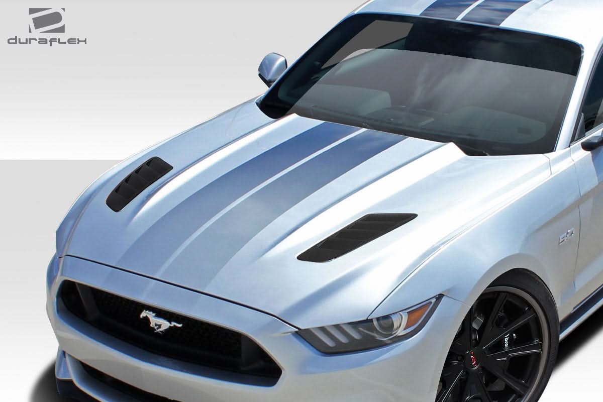 2015-2017 Ford Mustang R-Spec Style Hood Vents - 2 Piece - FRP