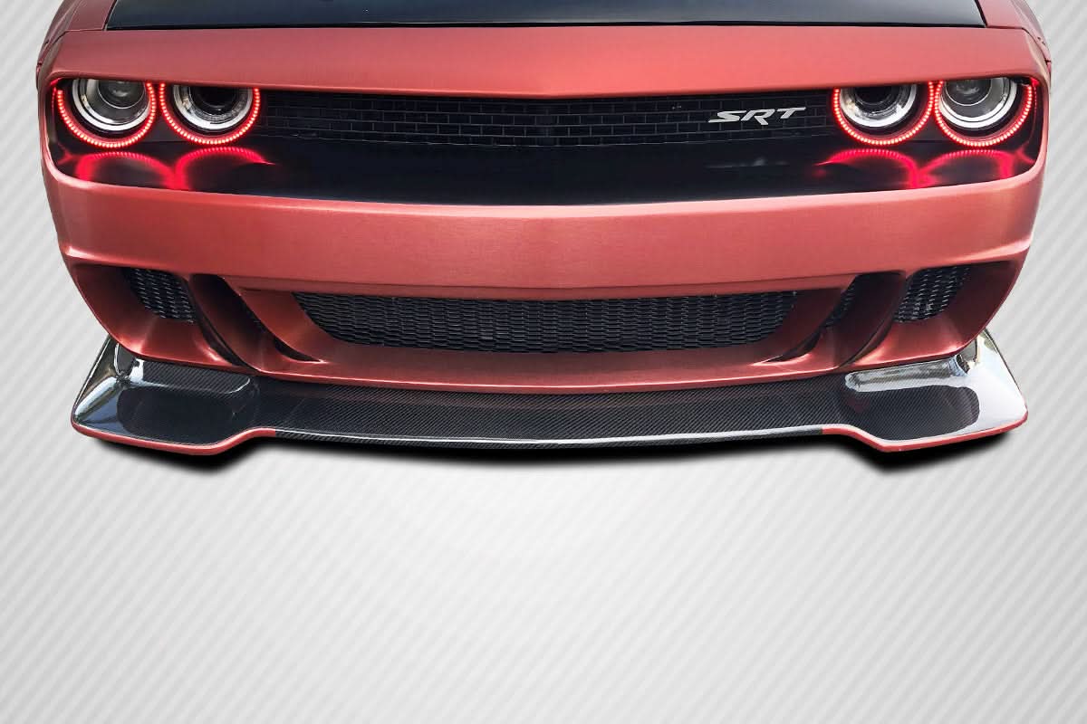 2008-2023 Dodge Challenger Circuit Style Front Lip - Carbon Fiber
