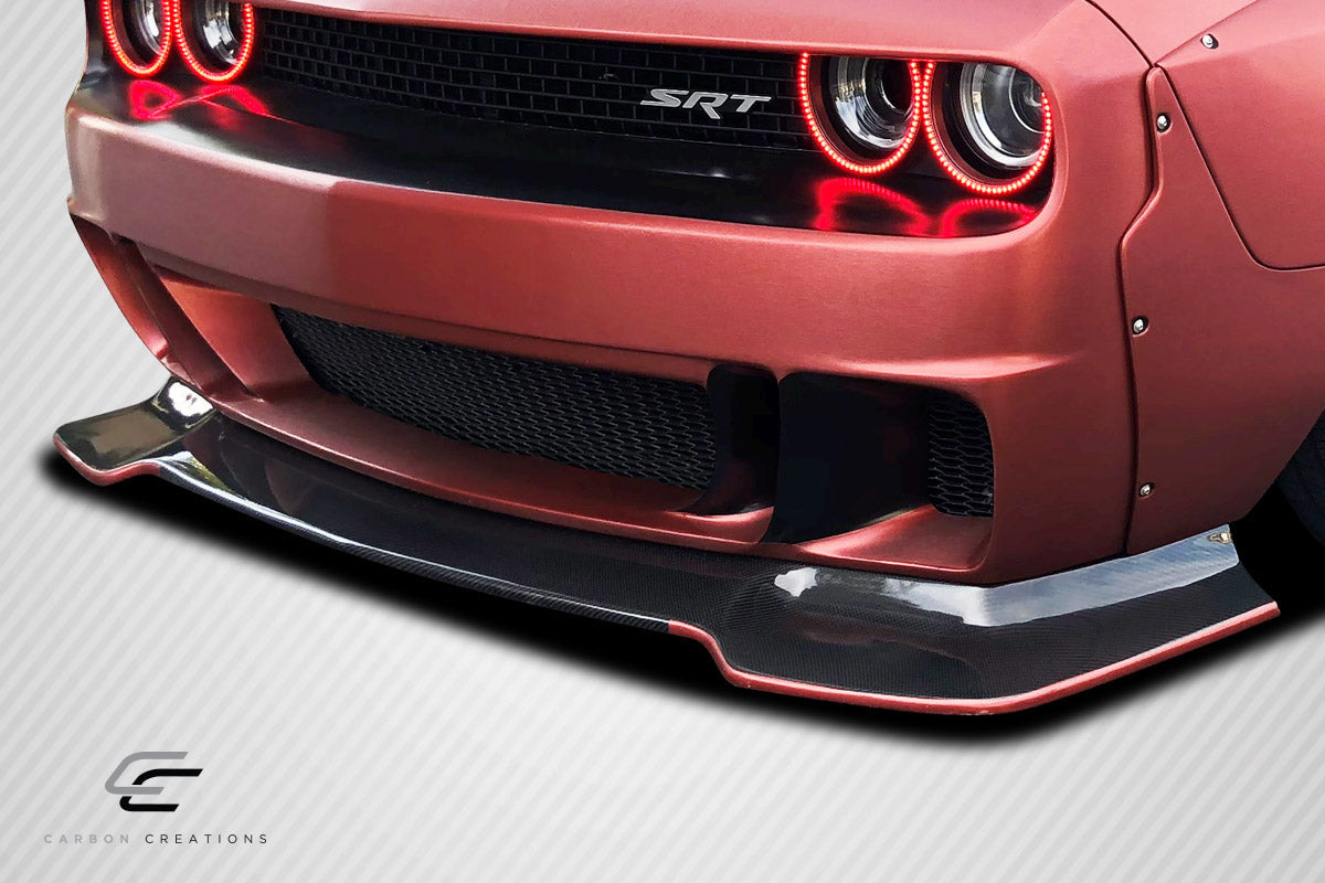 2008-2023 Dodge Challenger Circuit Style Front Lip - Carbon Fiber