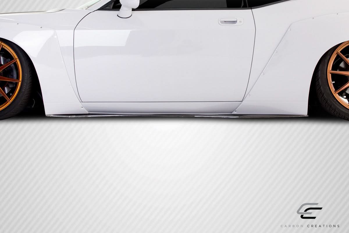 2008-2023 Dodge Challenger Circuit Style Side Splitter - Carbon Fiber