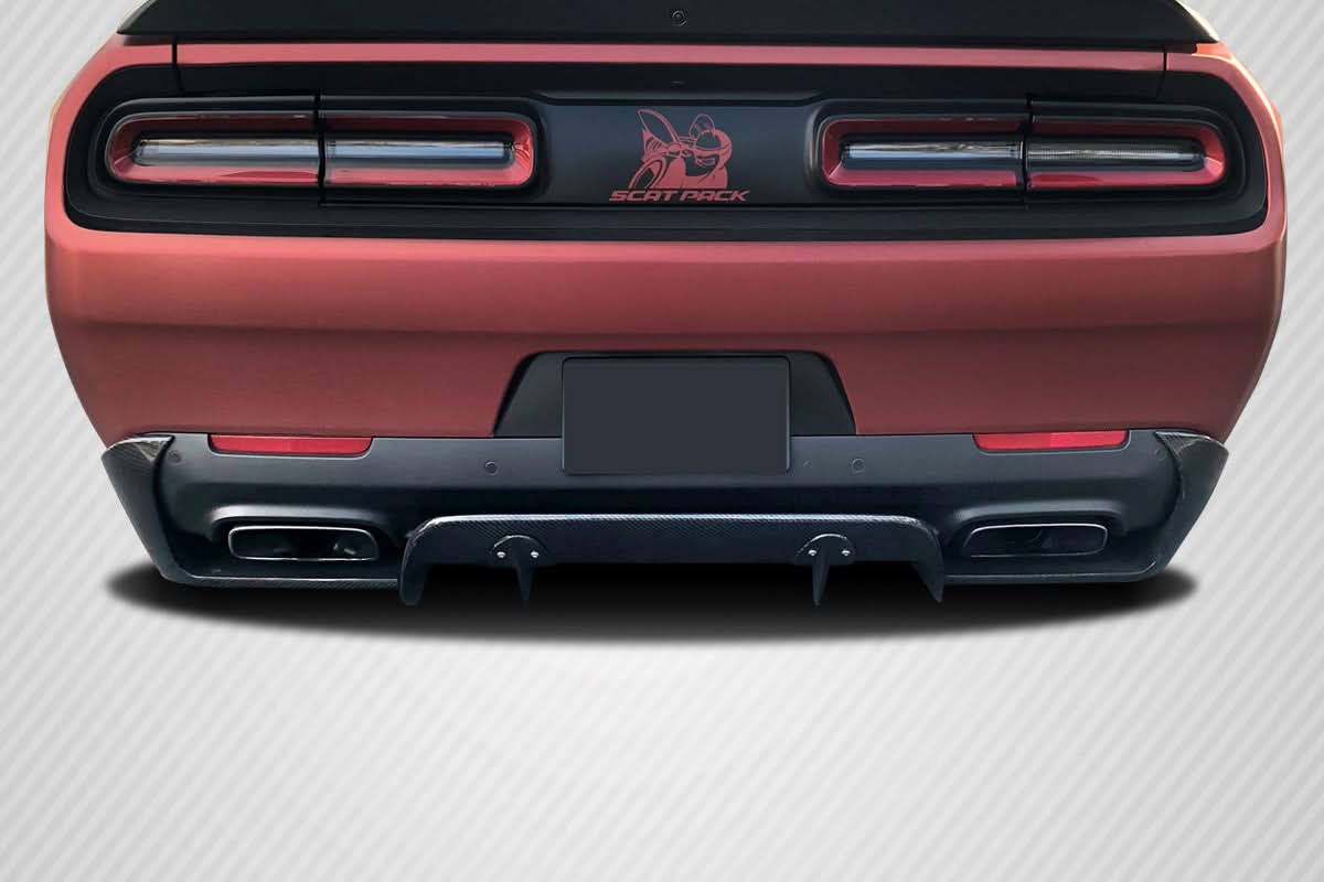 2015-2023 Dodge Challenger Circuit Style Rear Diffuser - Carbon Fiber