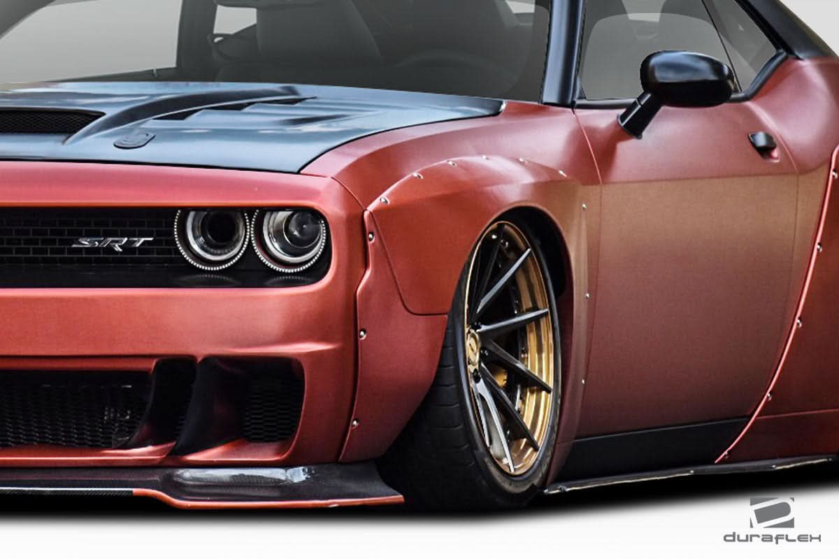 2008-2023 Dodge Challenger Circuit Style Front Fenders - 4 Piece - FRP