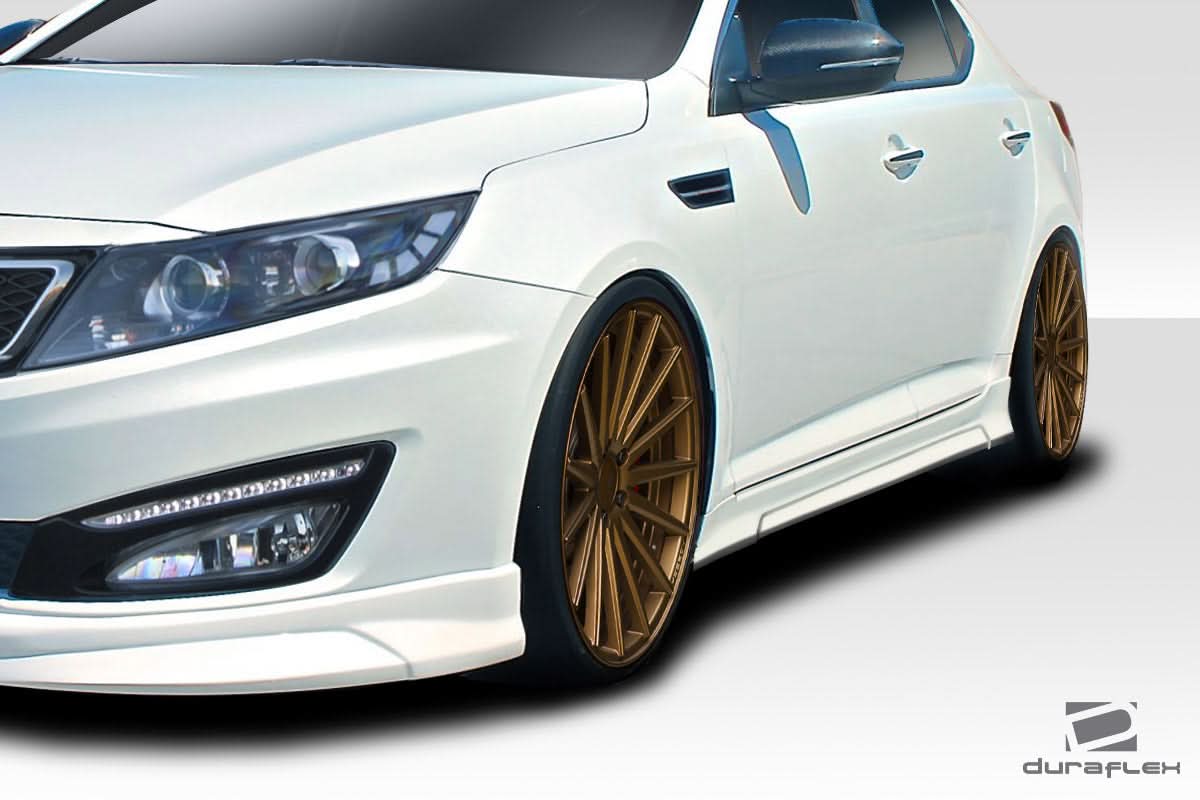 2010-2013 Kia Optima N Design Style Side Skirts - 2 Piece - FRP