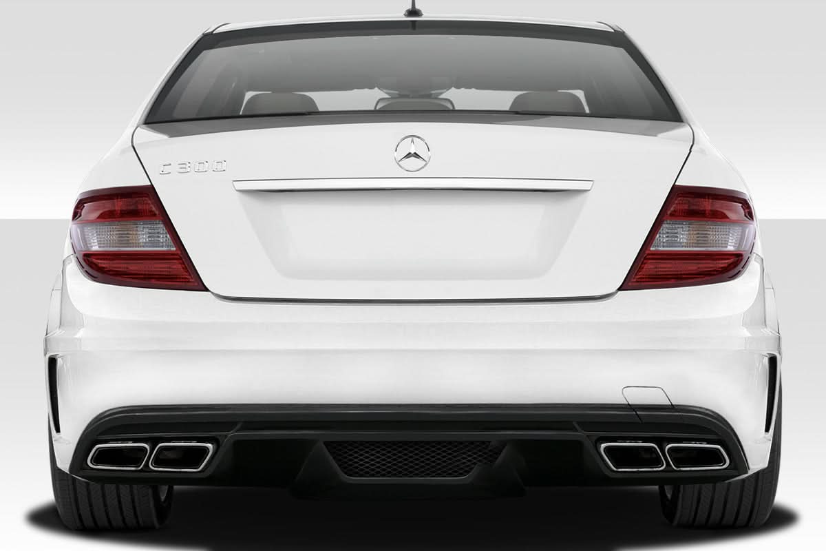 2012-2014 Mercedes C63 Black Series Look Rear Bumper - FRP